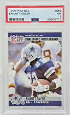 1990 NFL Pro Set 1990 Draft EMMITT SMITH RC Rookie Football Card PSA 7 NM