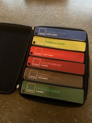 Pantone Formula Color Process Guide Bridge 6 Swatch Zipper Binder Coated Matte
