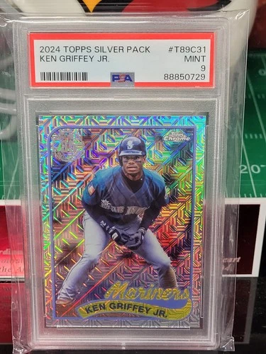 2024 Topps Ken Griffey Jr. Silver Pack Chrome Mojo Refractor T89C-31 PSA 9