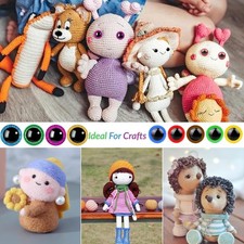 1100 Teile Sicherheitsaugen und -nasen für Amigurumi Toys - Wiurgoha - Brandneu