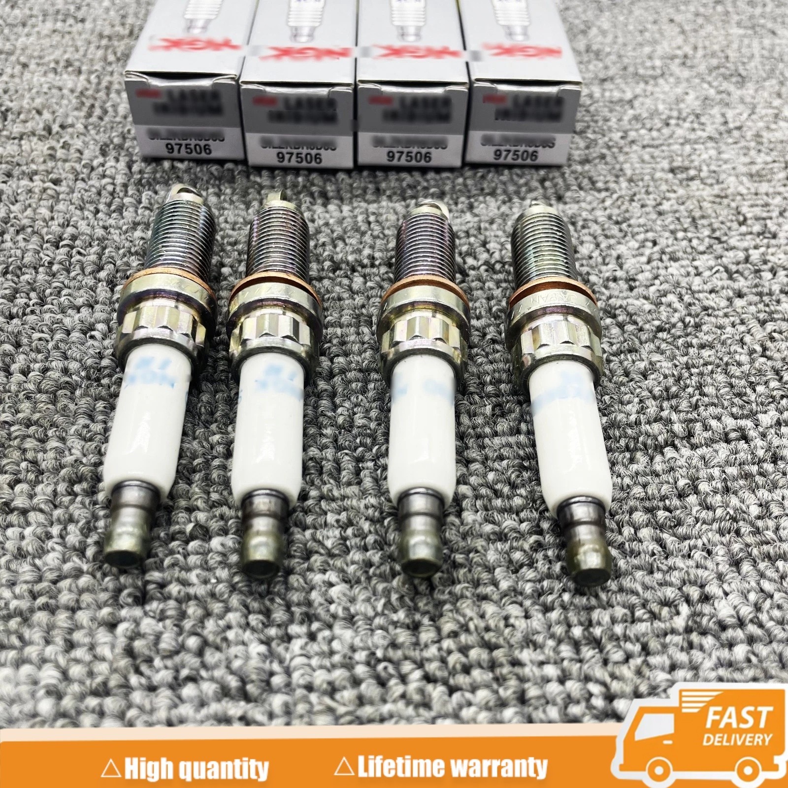 Laser Iridium Spark Plugs 4PCS Fits For NGK BMW 12120039664 97506 SILZKBR8D8S