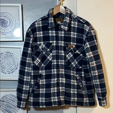 10,000 Ft Above Sea Level Men's Plaid Flannel Shacket Jacket Size M