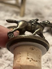 Blanton's Bourbon Whiskey Bottle Brass Stopper Topper( Bottle and Stopper)