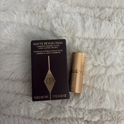 CHARLOTTE TILBURY MATTE REVOLUTION LIPSTICK 'PILLOW TALK' REGULAR 0.03oz~new~box