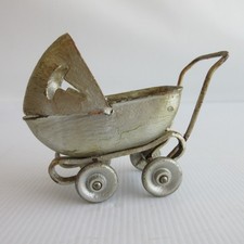 Vintage 1930's Wyandotte Baby Carriage Stroller Buddy Toy Metal/Wooden