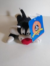 Warner Bros. Sylvester The Cat Looney Tunes Plush Stuffed Animal Small 1997