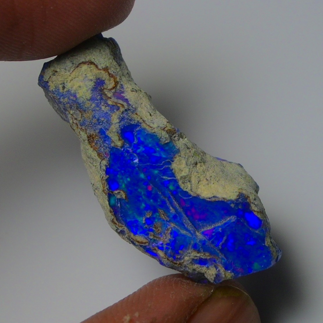 Blue Opal Rough 17.50 Carats, Natural Ethiopian Opal Rough, Opal Raw Crystal