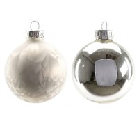 Trendline Weihnachtskugeln Aus Glas Ø60Mm Weiß 20 Stk Christbaumkugeln Xmas