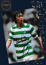 Shunsuke Nakamura Celtic Hand Signed Photo 2007 Shirt Full Proof COA