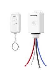 DEWENWILS Outdoor Wireless Light Switch Kit, 230V/15A/3000W, 30M RF Range, IP65