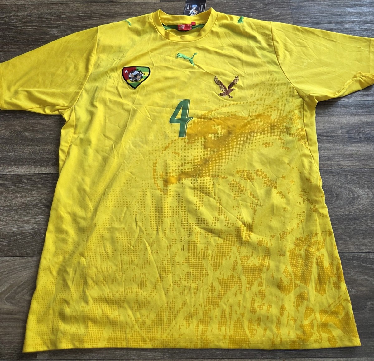 Puma Togo Home World Cup 2006 Emmanuel Adebayor Soccer Jersey Mens