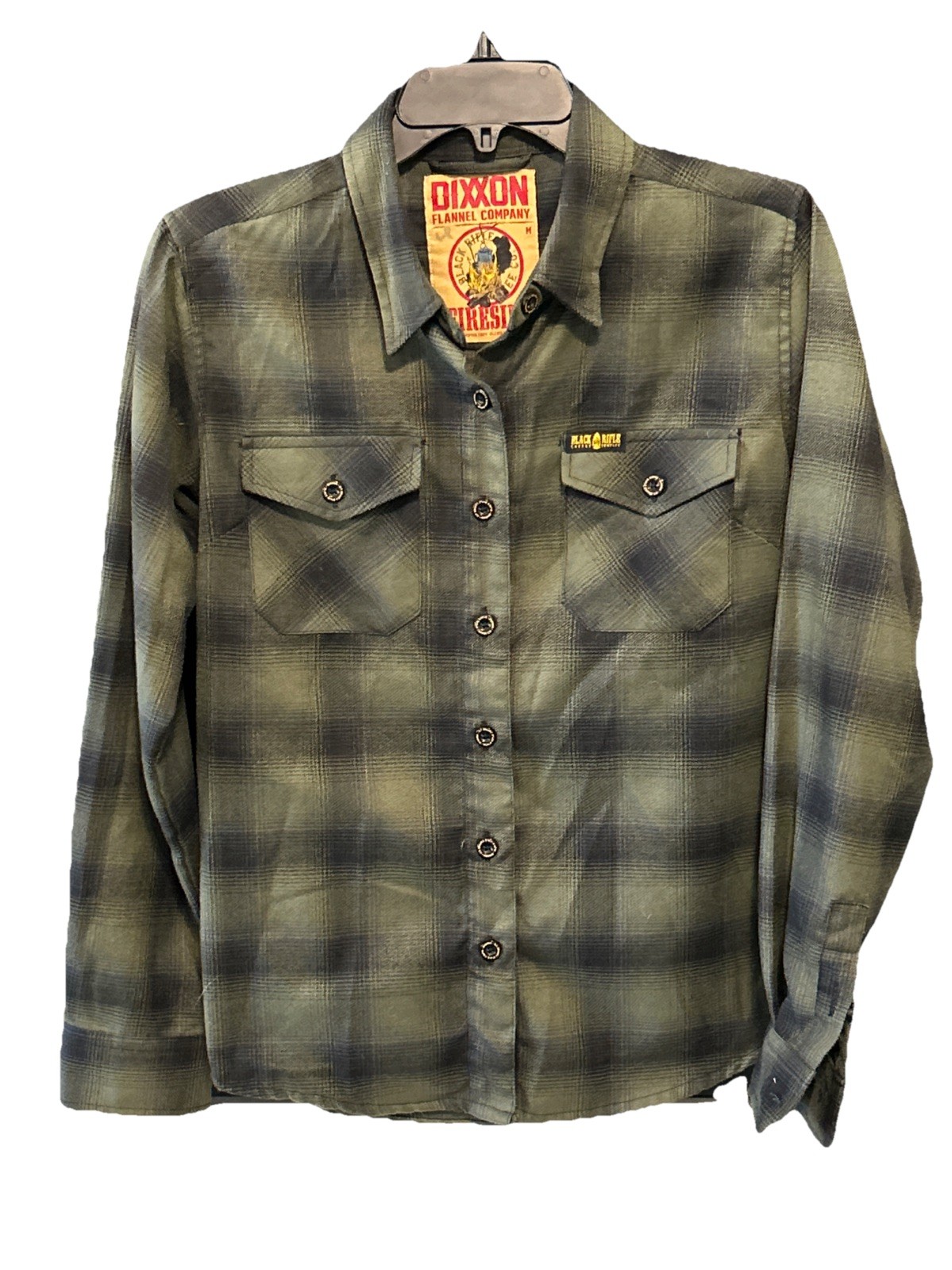 Dixxon Flannel Company Fireside Red & Black Flannel Black Rifle Coffee Co Size M