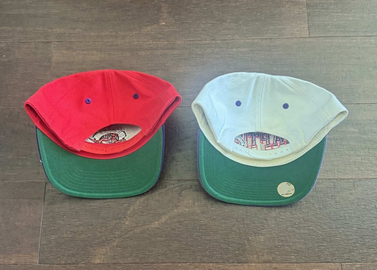 Lot Of 2 Vintage Toronto Raptors Snapback Cap Hat NBA Hardwood Classics Adidas thumbnail 2