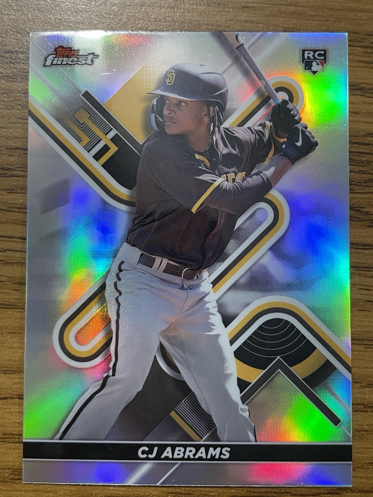 2022 TOPPS FINEST ROOKIE REFRACTOR #39 CJ ABRAMS PADRES/NATIONALS SWEET!! LOOK!!
