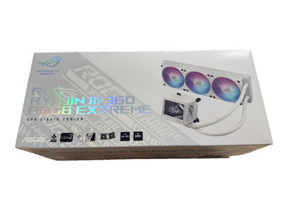 New Asus ROG RYUYJIN III 360 ARGB Extreme White AIO CPU Liquid Cooler with LCD