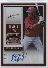 2015 Panini Contenders Prospect Playoff Ticket /15 Domingo Leyba #16 Auto nd3