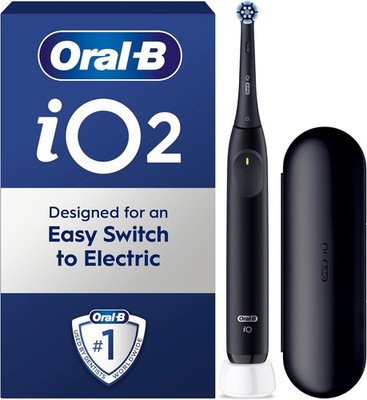 Oral-B iO Series 2 Elektrische Zahnbürste mit Reiseetui - Schwarz