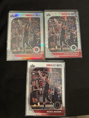  Reggie Jackson Laser & Silver Holo Prizm 2019-20 NBA HOOPS Premium Stock