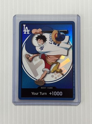 2026 One Piece EN Dodgers X One Piece Night Don!! Card Monkey D Luffy Promo