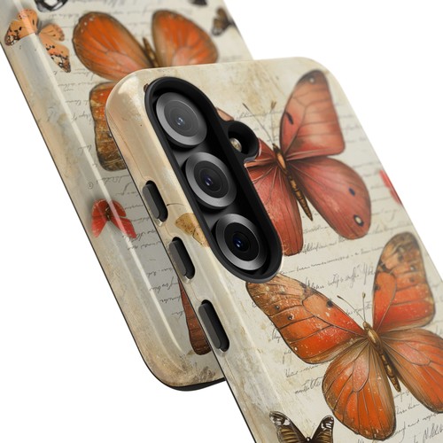 Phone Ink Case for iPhone / Galaxy / Pixel – Vintage Butterfly Collage Scrap - Picture 187 of 257