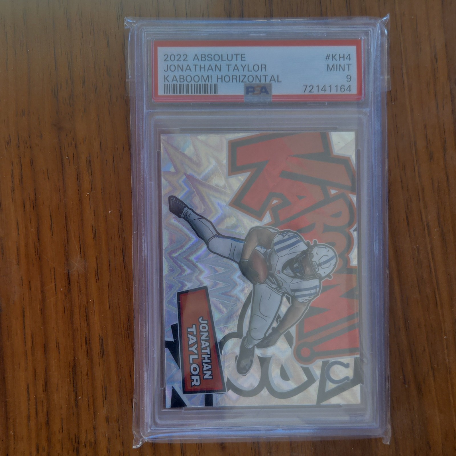Panini 2022 Absolute Kaboom! Horizontal Jonathan Taylor Colts #KH4 PSA 9