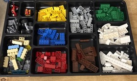 2009 RETIRED LEGO CREATIONARY GAME # 3844 NOT COMPLETE NO MINI FIGURE FIG AGE 7+
