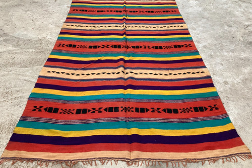 Vintage Handmade Traditional Beautiful Turkish Kilim Floor Rug Carpet 269x154 cm