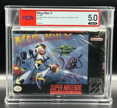 Mega Man X   PSA 5.0 B   Super Nintendo SNES