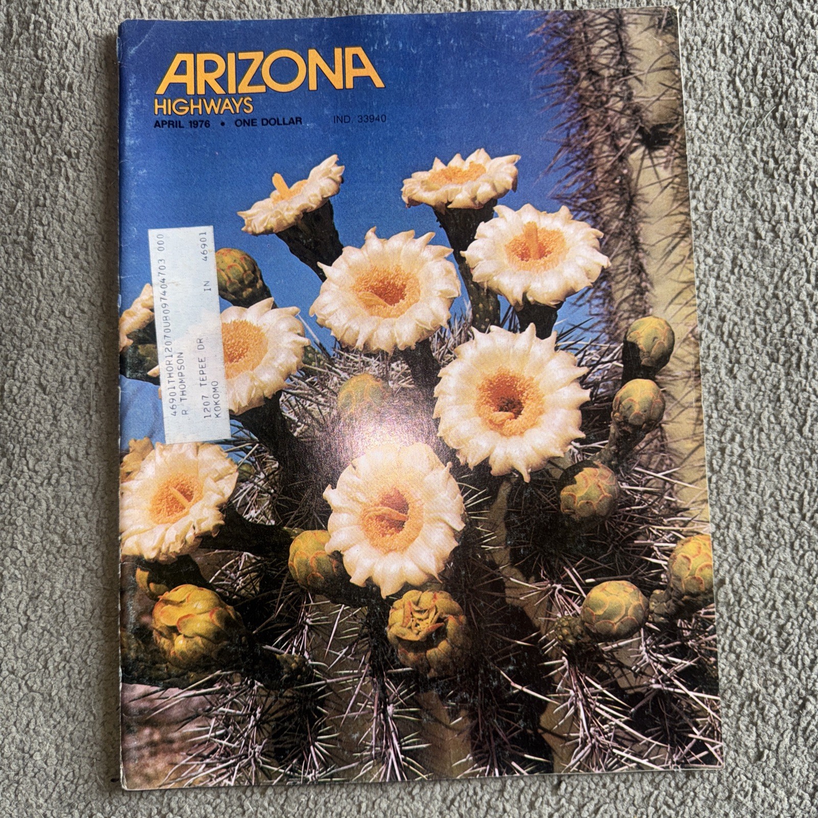 Arizona Highways Magazine Photos & Stories of the Southwest 1976 April