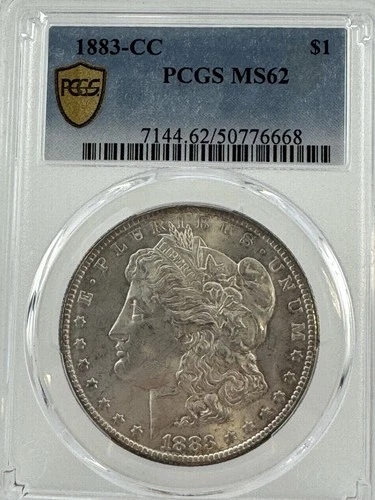 1883-CC Morgan Silver Dollar  $1 PCGS MS62 Carson City Mint