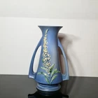 Roseville Pottery Blue Foxglove Vase