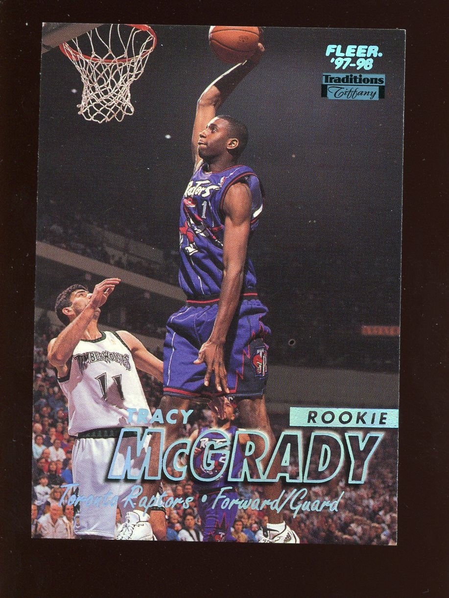 1997-98 FLEER TRADITIONS TRACY MCGRADY TIFFANY PARALLEL #226 ROOKIE HOF RC