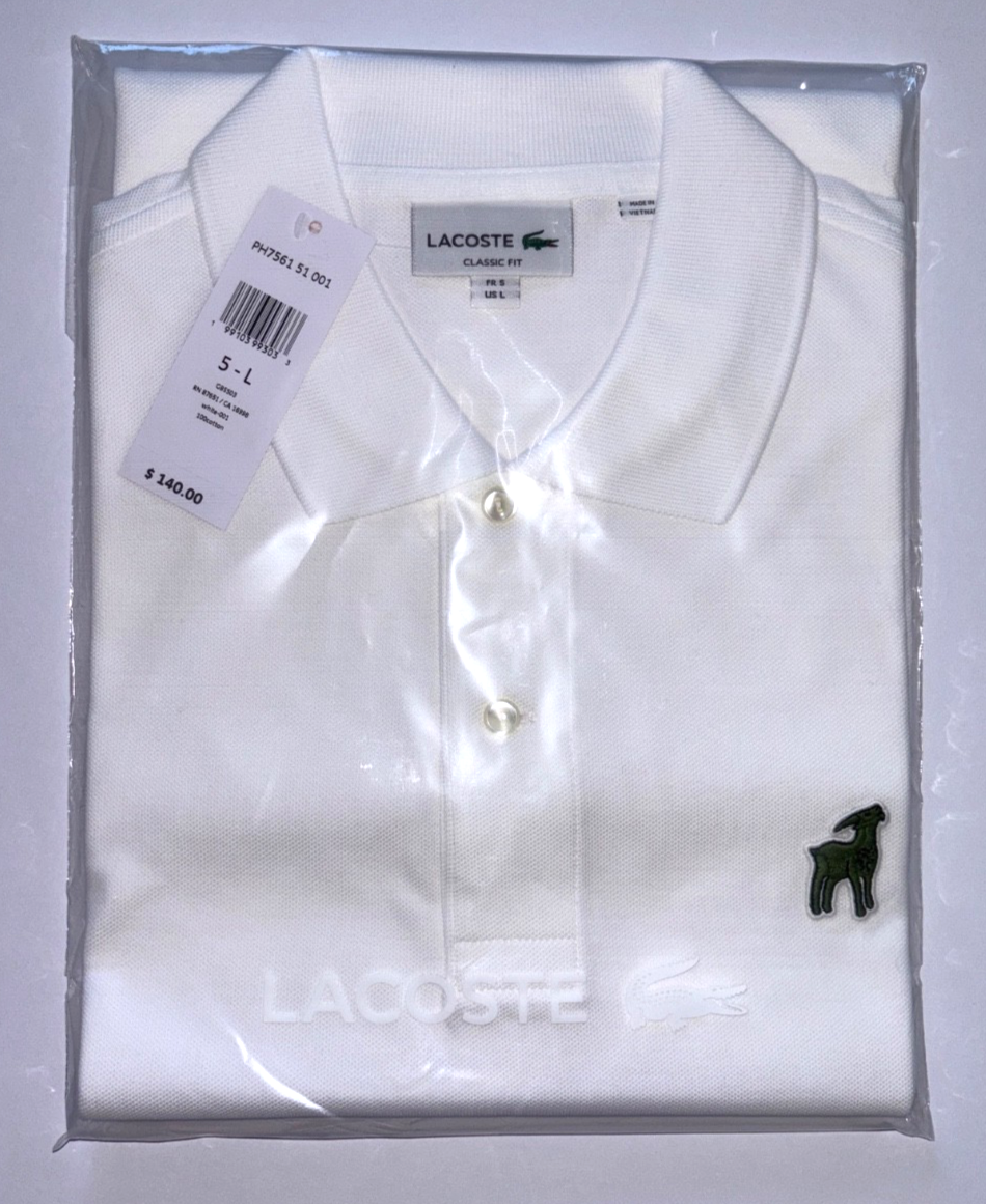 Brand New Novak Djokovic Lacoste GOAT Collection Tennis Polo Shirt