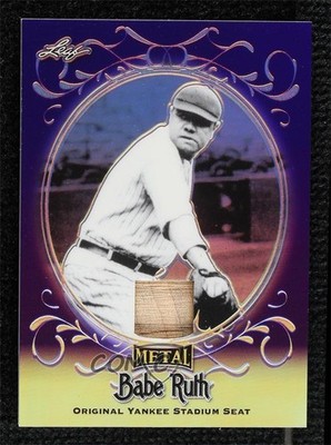 2019 Leaf Collection Yankee Stadium Seat Purple 6/7 Babe Ruth #YS-09 HOF 0rm6