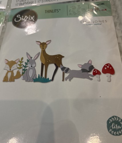 Sizzix Thinlits Hirsch, Vögel, Schneemänner, Hund 4 Sets Neu - Bild 4 von 6