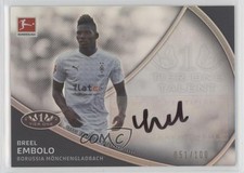 2020-21 Topps Tier One Bundesliga Talent 51/100 Breel Embolo #TT-BE Auto 0s5s
