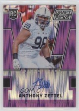 2016 Prizm Collegiate Draft Picks Purple Flash 75/99 Anthony Zettel Auto 0im