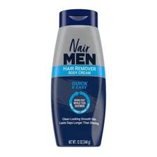 Nair Men Body Hair Remover Cream, Body Hair Removal Cream for Men, 12 oz