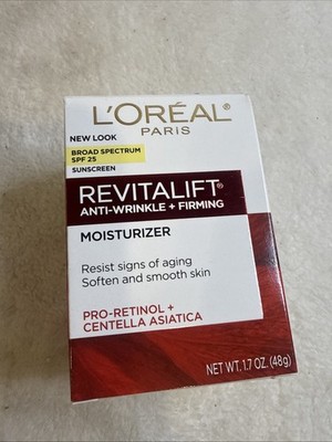 L Oréal Revitalift Anti-Wrinkle + Firming Moisturizer SPF 25 Sunscreen 1.7 oz