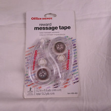 Office Depot Decorative Tape 2pk. Colored messages. Total 13.2 yds.