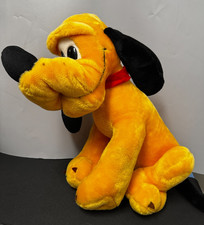 VTG Large Pluto Plush Disneyland Walt Disney World Stuffed 1980's 20" Sitting