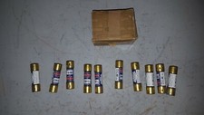 Lot of 10 Fusetron Dual-Element Fuse, FRN6-1/4