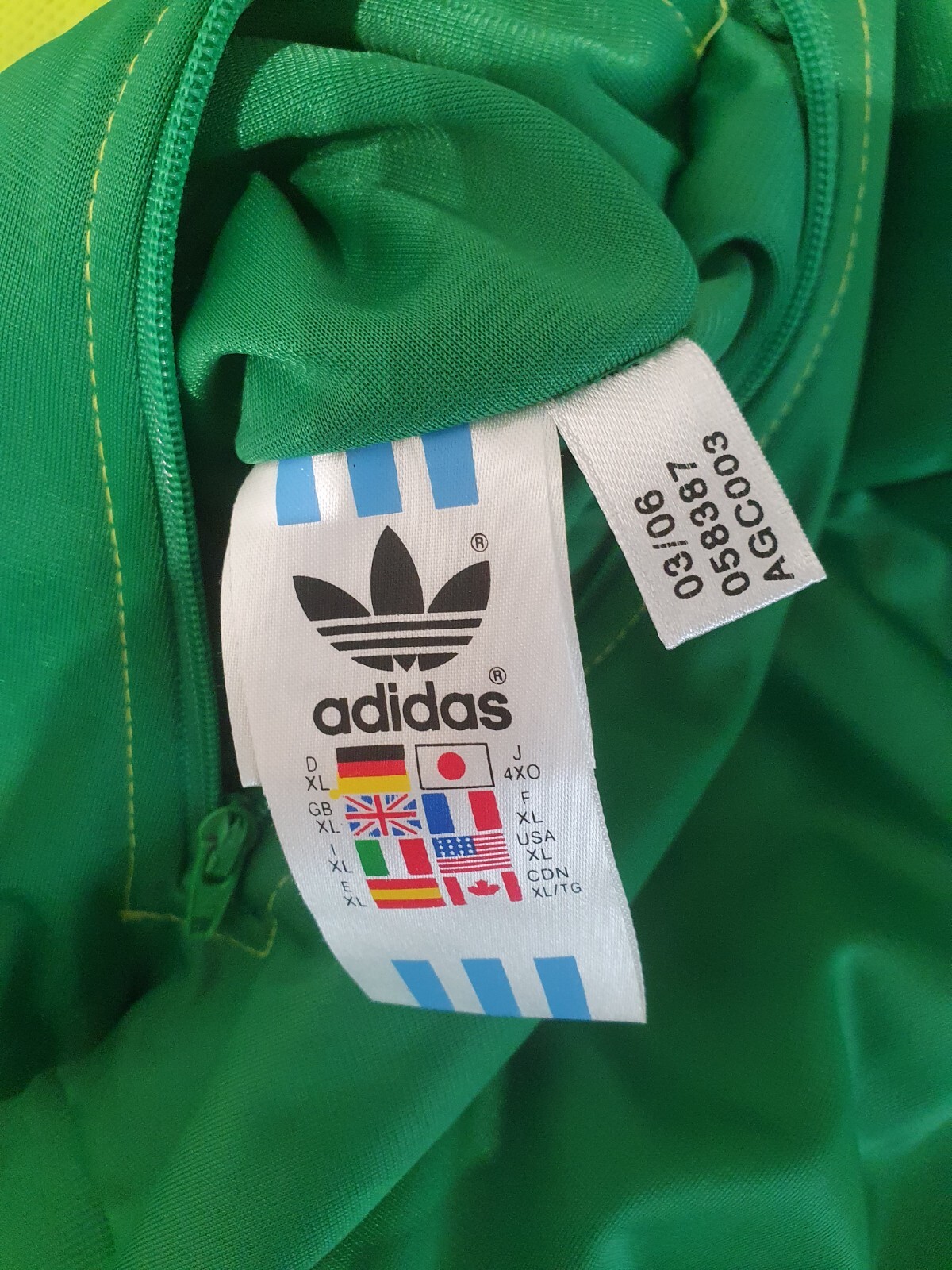 ADICOLOR KERMIT ADIDAS SIZE XL 2006 g4 green series TRACKTOP TRACKJACKET rare image 10