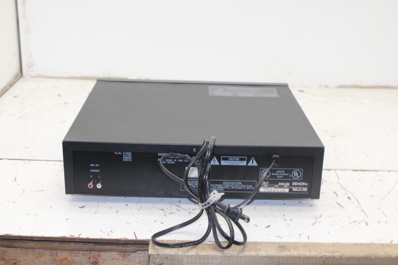 Denon DCM-360 5 Disc Carousel CD Changer Player - No Remote