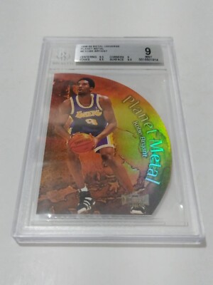 1998-99 METAL UNIVERSE PLANET METAL KOBE BRYANT SSP! BGS9 TWO SUBS 