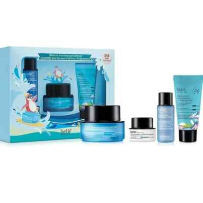 BELIF: MOISTURE BURSTING EYE BOMB SET 4PC. 2.85 FLOZ TOT. ORIG $64, NOW $35
