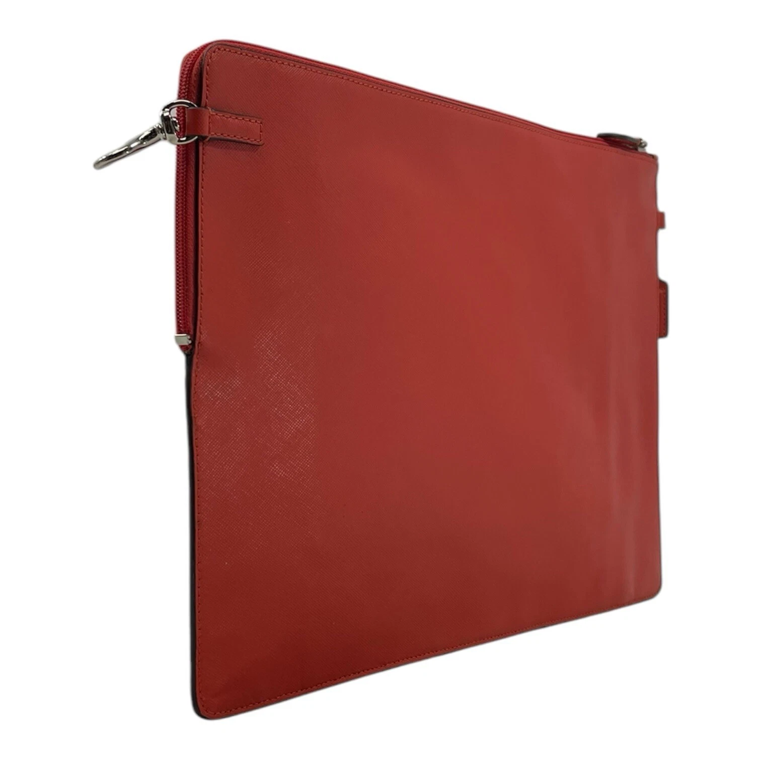 Borsa pochette Coach F6520 pelle saffiano manica tablet zip business pochette ARANCIONE