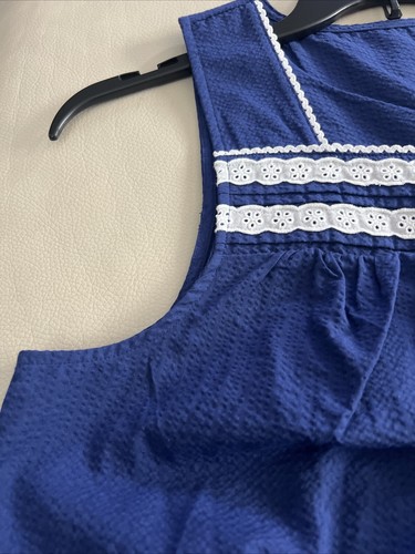 NEW! Women’s Croft&Barrow Pintuck Sweetheart Nightgown/Lounge - Navy Size 1X - Picture 5 of 5