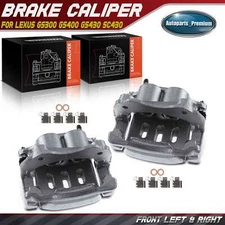 Pair Front Disc Brake Calipers with Bracket for Lexus GS300 GS400 GS430 SC430