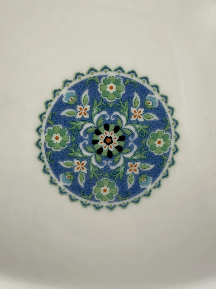 RARO HALLAZGO Noratake PERSIA 14” Plato Ovalado para Servir Reemplazos Verde Floral Foto 4 de 4